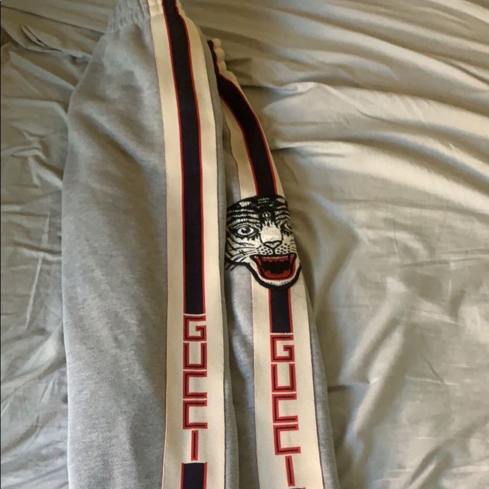 Grey Cotten Gucci sweats, very comfortable.